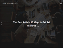 Tablet Screenshot of blueheronwoods.com